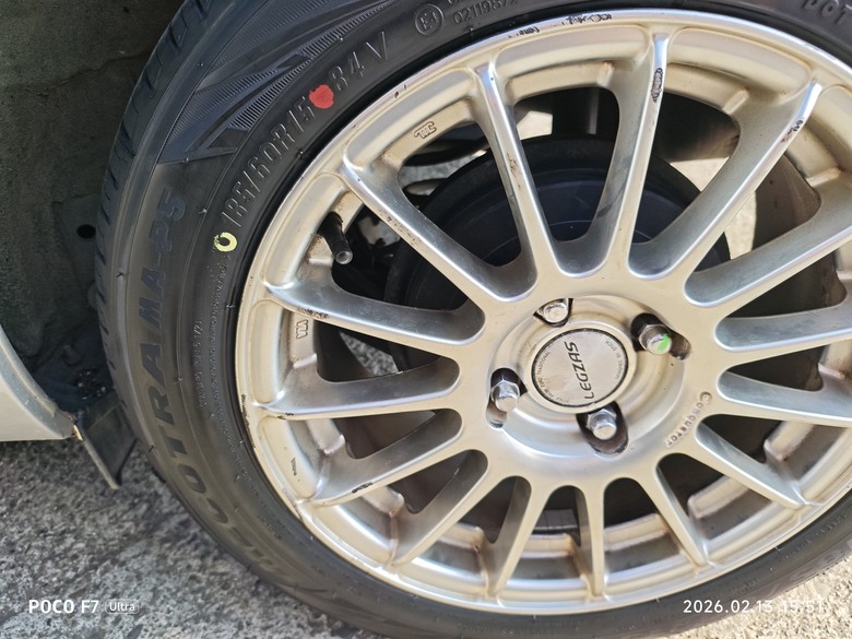 剛換瑪吉斯map5. 185/60R15-vios