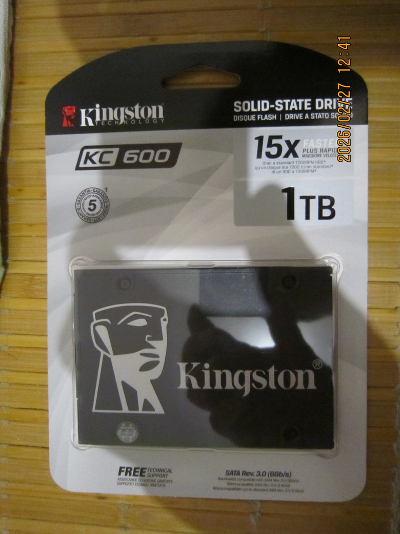 Kingston 金士頓 KC600 1024G 2.5吋 SATA 5年保 SSD固態硬碟開箱分享