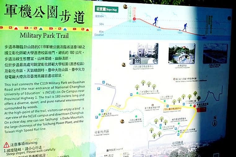 【小惡魔驫到成功】彰化八卦山丨C-119 軍機公園、軍機公園步道