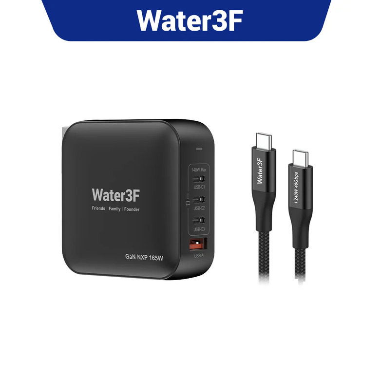 Water3F 165 瓦充電器