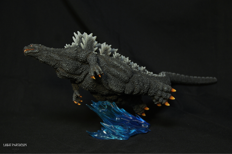 哥吉拉 1989 海中進擊 白模套件 塗裝分享