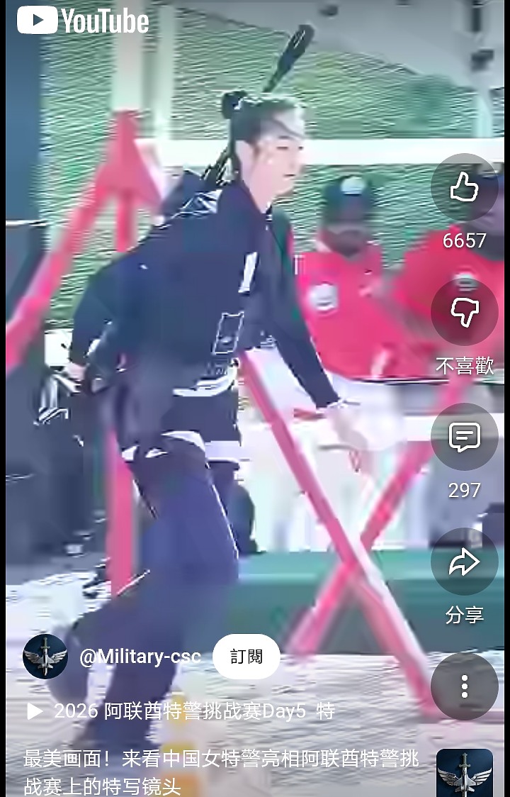 阿联酋特警挑战赛上的特写镜头