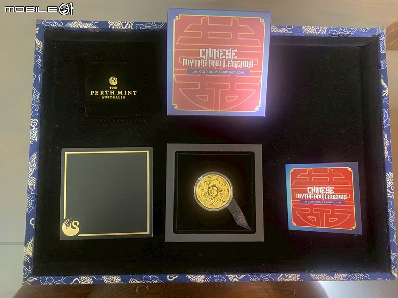 點我看大圖 【分享開箱】2025澳洲柏斯鑄幣廠鸞鳳和鳴雙鳳1盎司精鑄金幣Chinese Myths and Legends Double Phoenix 2025 1oz Gold Proof Coin