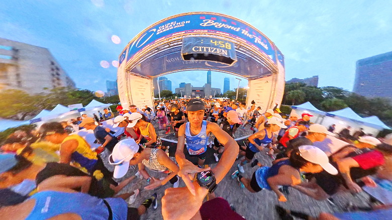 從D區出發,按下開始鍵