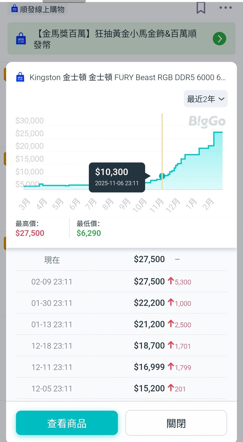 消費級DDR5記憶體還在漲！你選擇什麼