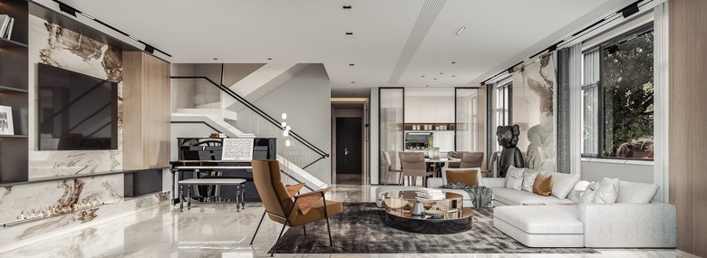 【分享】捨棄公式化的黑白灰，現代風頂級私宅中的溫度調節與材質留白