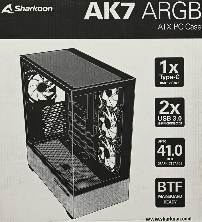 SHARKOON AK7 ARGB機殼開箱