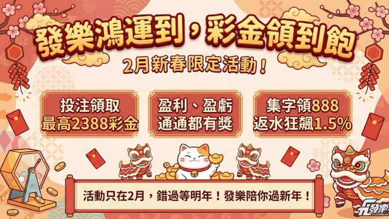 大樂透春節加碼2026今登場！連20天抽百萬大紅包，玩法規則看這