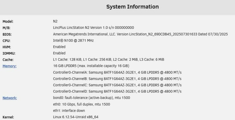 LincStation N2迷你NAS