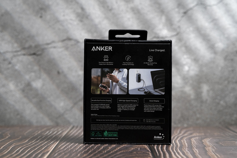 點我看大圖 【開箱測試】ANKER A1339 9600mAh 65W 急速快充行動電源