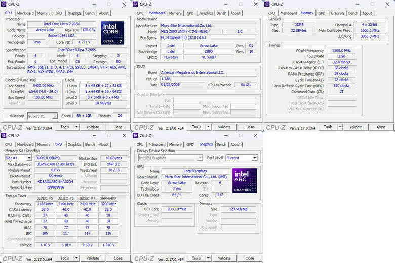 點我看大圖 Intel Core Ultra 5 250K Plus測試feat. MSI MEG Z890 UNIFY-X