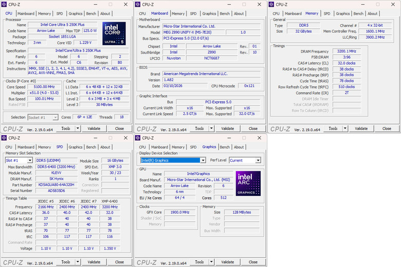 點我看大圖 Intel Core Ultra 5 250K Plus測試feat. MSI MEG Z890 UNIFY-X