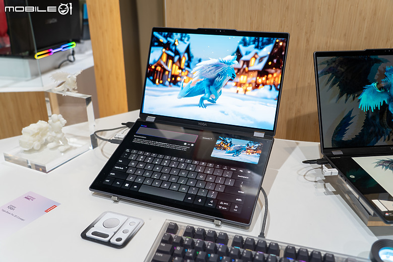 Lenovo 展出 Yoga Book Pro 3D 裸視概念筆電|首採雙 OLED 面板,互動操作更直覺!