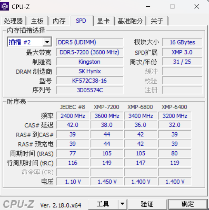 金士頓 32GB(雙通16GB*2) DDR5-7200 FURY Renegade RGB黑(KF572C38RSAK2-32)開箱分享與測試