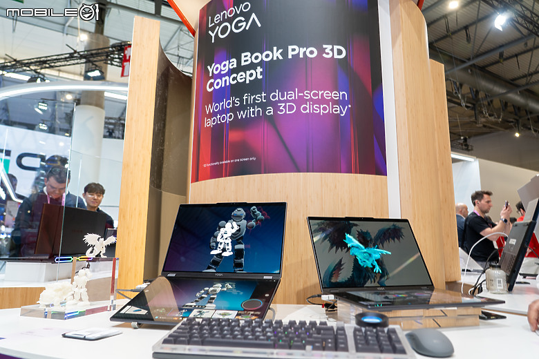 Lenovo 展出 Yoga Book Pro 3D 裸視概念筆電|首採雙 OLED 面板,互動操作更直覺!
