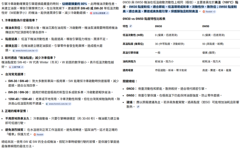 關於 全新迪爵 胖迪 曲軸 機油黏度