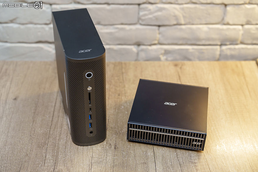 Acer Veriton Mini AI Workstation RA100 迷你超級電腦,直立式設計如字典般小巧