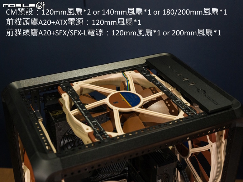 信仰滿載!酷碼 MasterFrame 400 Mesh ft. Noctua NF-A20