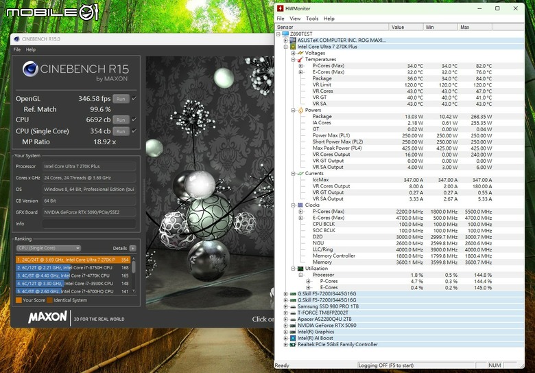 Intel Core Ultra 7 270K Plus 處理器實測 以 299 美元提供 24 核心高階配置的市場殺手