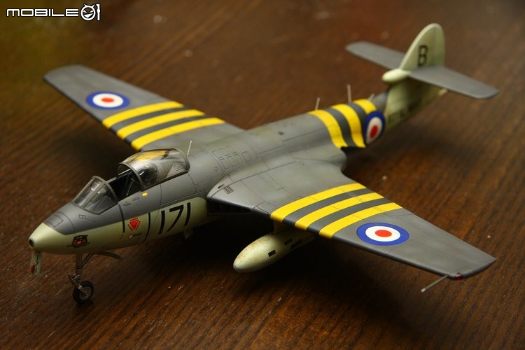 [模型製作記] 英國海鷹式戰鬥機 Hawker Sea Hawk 1/48