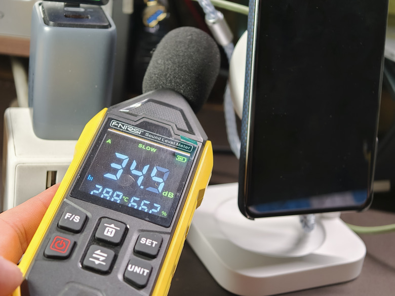 OPPO磁吸小渦輪2代靜音與高功率模式噪音對比