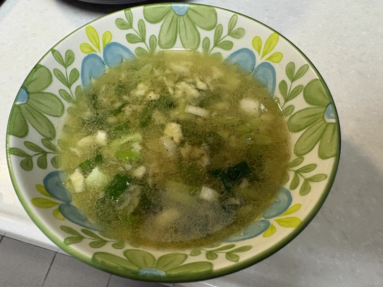 改良版香菇雞湯+雞油拌麵