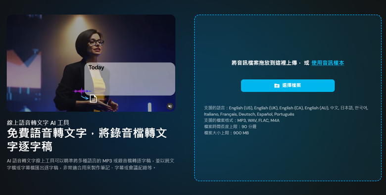 2026 必看！4 款 AI 音頻轉文字工具推薦：會議記錄、Podcast 逐字稿神器評比