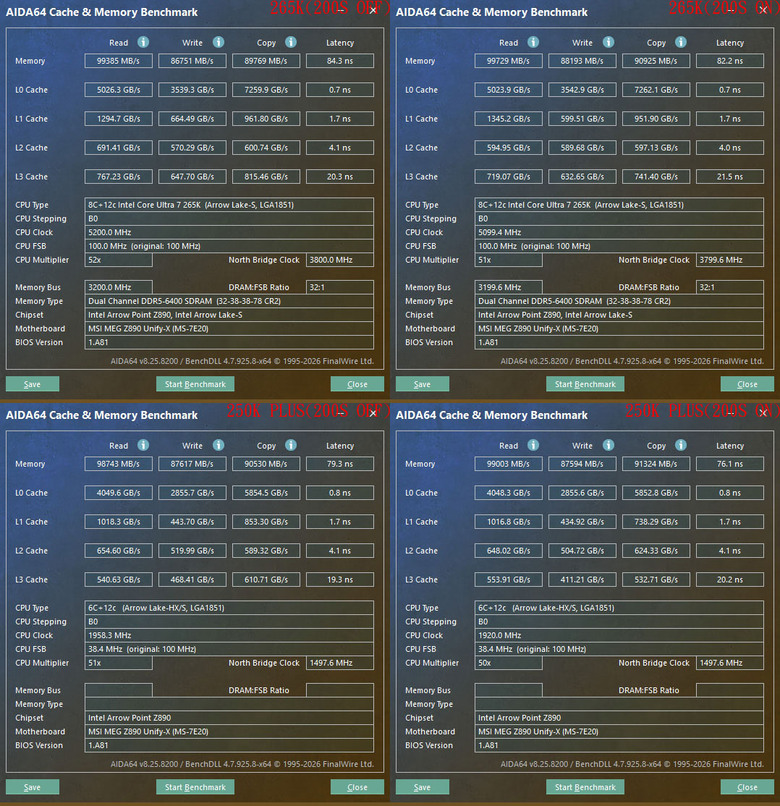 點我看大圖 Intel Core Ultra 5 250K Plus測試feat. MSI MEG Z890 UNIFY-X