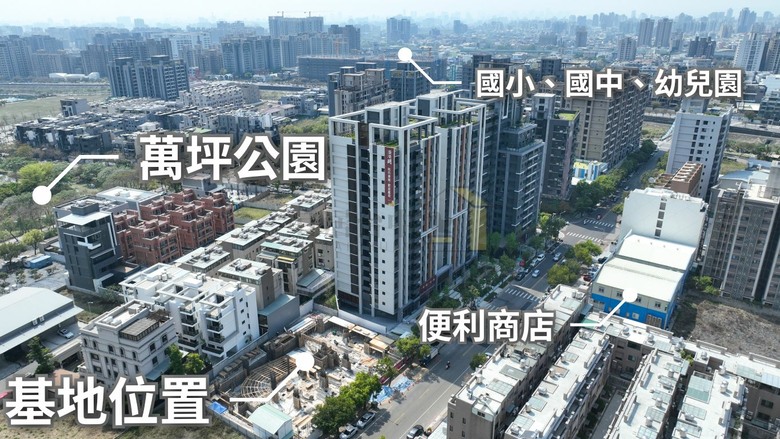 點我看大圖 🌟 北屯【純大3房新案】綠線捷運G1延伸話題 朝南高樓層無限棟距萬坪公園 周遭公園環繞 社區單純均質宅 空拍分享
