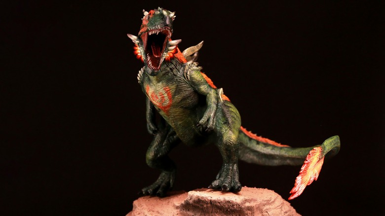 MTG魔法風雲會主題雕塑-《依夏蘭時空恐龍霸者-烈陽化身基撒斯》