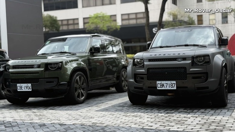Defender 110 ，D350頂規售價36X萬及OCTA V8頂規售價85X萬的外觀差別