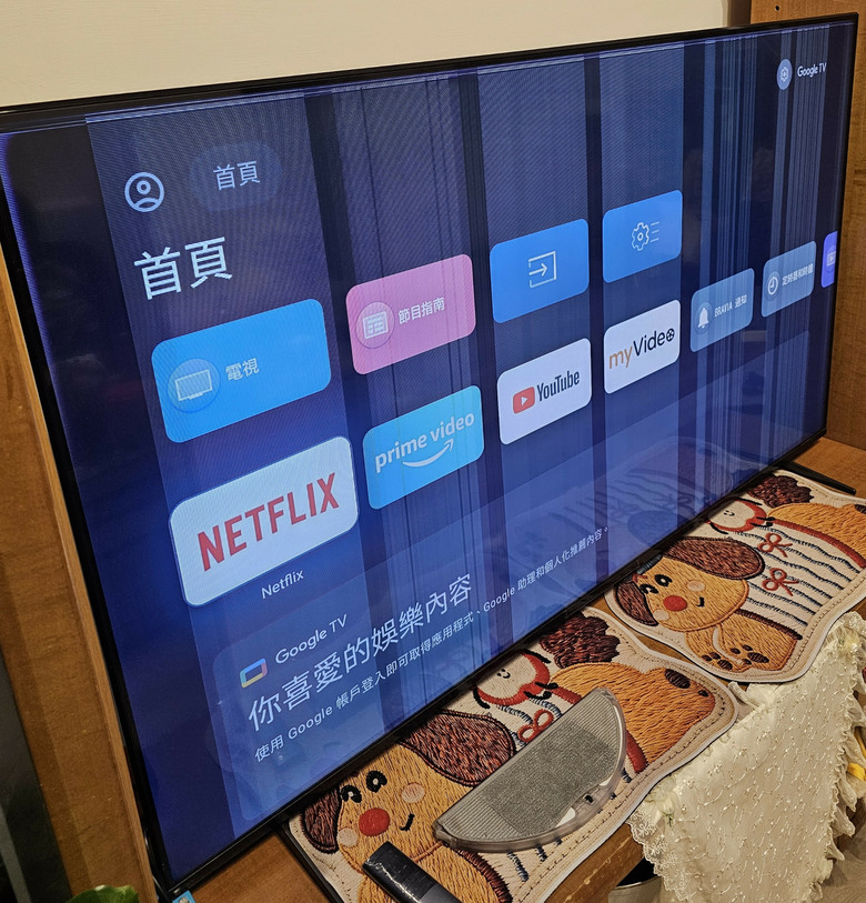 Sony 65X90K 出現線條