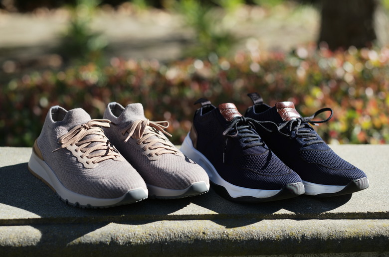 點我看大圖 針織鞋:Berluti Shadow Sneaker vs. Brunello Cucinelli Knit Runner