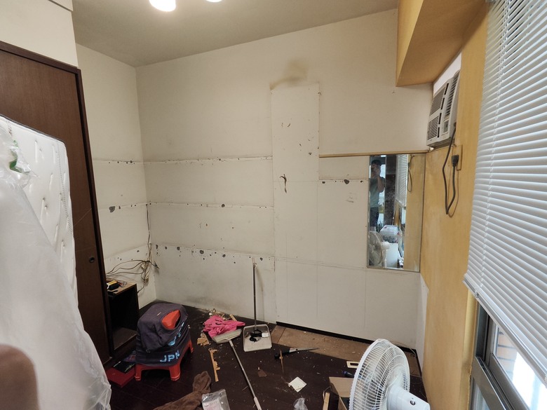 臥室舊櫃體拆除,DIY拆除工程