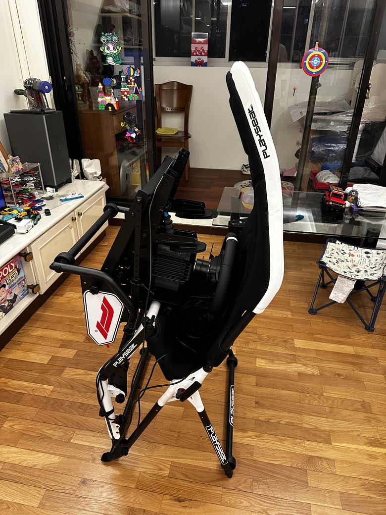 PS5系統-羅技RS50方向盤+PLAYSEAT Challenge DD F1折疊車架開箱