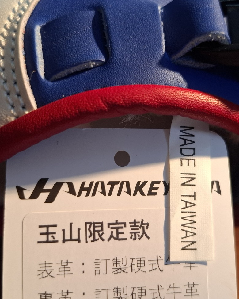 開箱： Hatakeyama 玉山限定款中華隊塗裝捕手手套