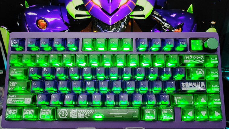鍵盤開箱：PMO P75 75% 塑料鍵盤-初號機配色