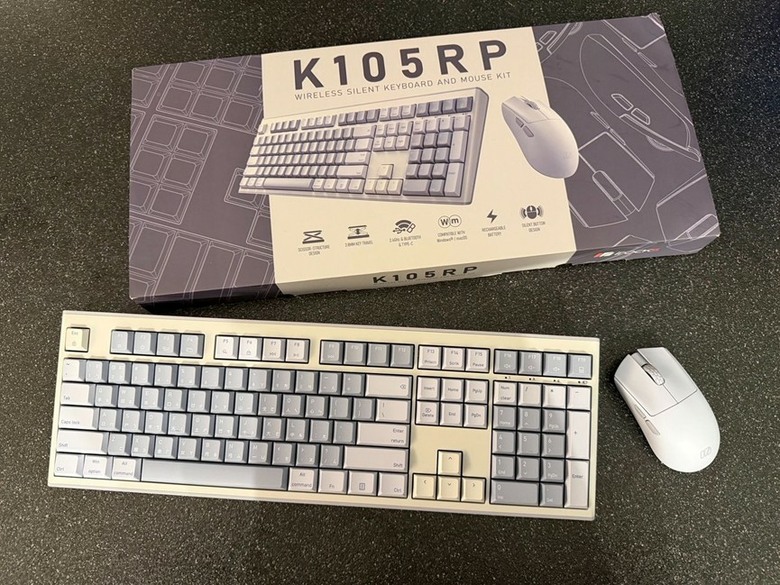 IROCKS K105RP 鍵鼠組開箱：高剪刀腳打字真的順手