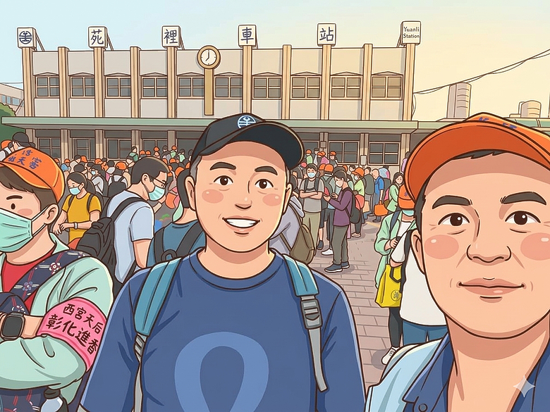 點我看大圖 2026 進香大白 白沙媽進香 地表最強的散步之旅 熱血熬夜12小時