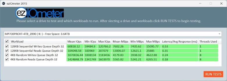 【開箱簡測】Corsair MP700 Pro XT 4TB PCIe Gen5.0 x4 NVMe SSD X870E/Z890 雙平台效能簡測 (圖多)