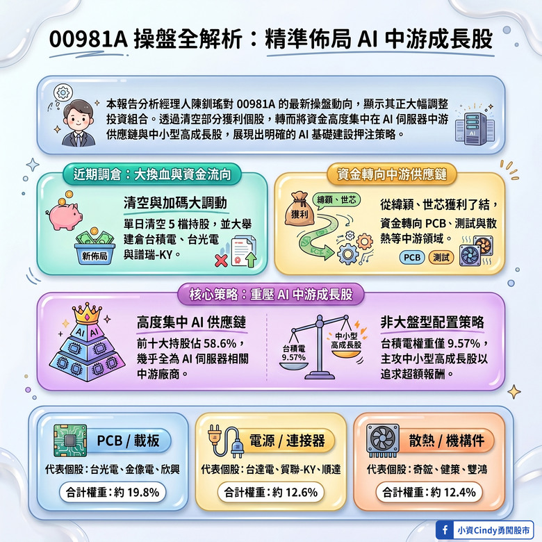 00981A近期操盤動向