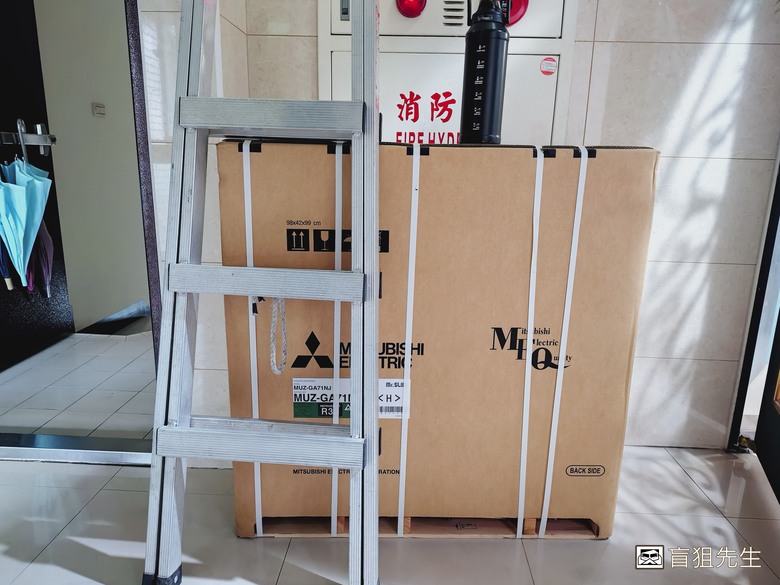 【盲狙先生傳120(a)】「體驗合作」三菱電機靜音大師 Mr.SLIM「MUZ/MSZ-GA71NJ 」一對一DC變頻冷暖空調永久體驗活動 | 安裝篇❤️