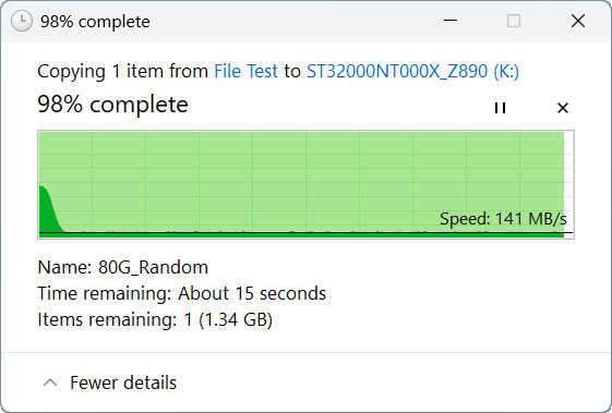 【開箱簡測】Seagate NAS (那嘶狼) IronWolf Pro 32TB ST32000NT000 硬碟效能簡測 (圖多)