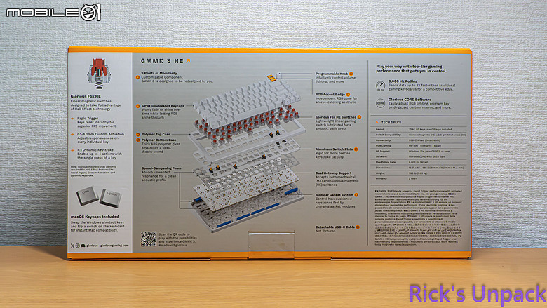 【開箱】磁軸機械軸雙重並行 | Glorious GMMK 3 HE 75 WHITE