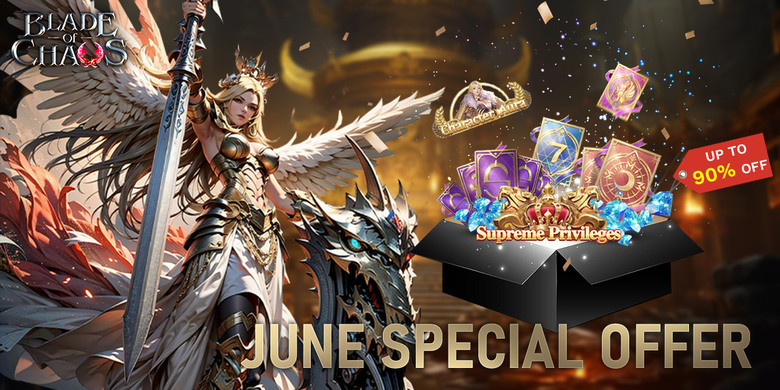 《混沌雙刃:強襲者》4月16日發布 Blade of Chaos: Immortal Titan 奇幻豎版放置 MMORPG | 上線即送VIP10 海量紅鑽 炫酷時裝、坐騎、翅膀自由搭配、個性角色