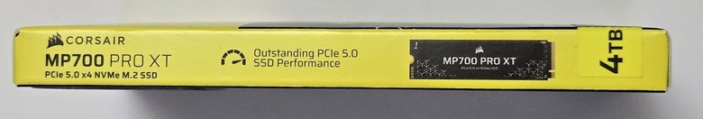 【開箱簡測】Corsair MP700 Pro XT 4TB PCIe Gen5.0 x4 NVMe SSD X870E/Z890 雙平台效能簡測 (圖多)