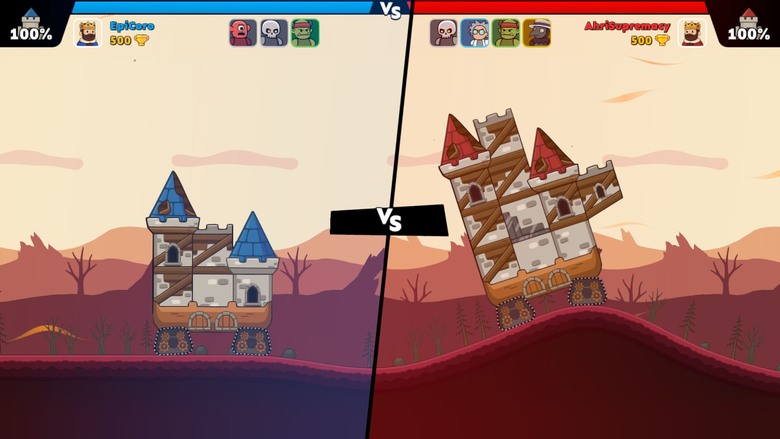 《城堡爭霸》Castle Clashers! 超爽快即時1v1 PvP攻防戰 打造最強城堡陣容 精準射擊 全面破壞地形 從塔樓到地板全部摧毀 | 升級單位、強化防禦、解鎖競技場 運用策略與操作稱霸戰場