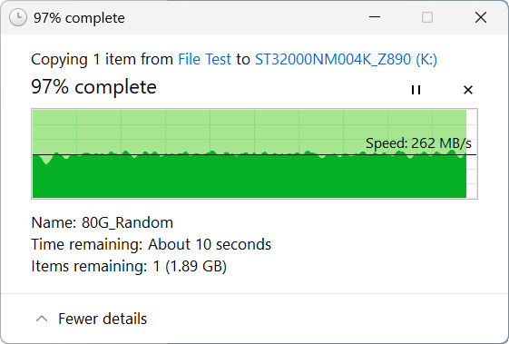 【開箱簡測】Seagate Exos M 32TB ST32000NM004K 硬碟效能簡測 (圖多)
