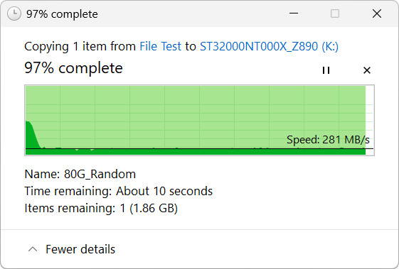 【開箱簡測】Seagate NAS (那嘶狼) IronWolf Pro 32TB ST32000NT000 硬碟效能簡測 (圖多)