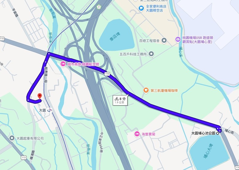 騎遊桃園航空城「05警戒區」(桃園國際機場)